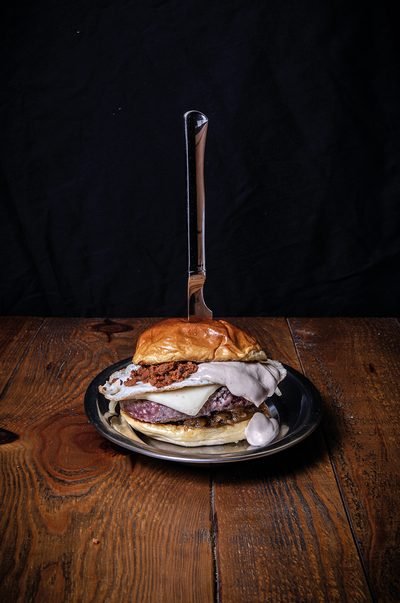 Hamburguesa emplatada de La Capital